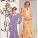 BUTTERICK PATTERN 3654 SIZES 8 & 10 MISSES' DAVID WARREN DESIGNED DRESS