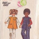 BUTTERICK PATTERN 3411 SIZE 4 TODDLERS' JUMPER AND PANTS
