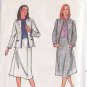 BUTTERICK PATTERN 3013 SIZE 12 MISSES' JACKET AND SKIRT UNCUT