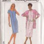 SIMPLICITY PATTERN 9098 SIZES 6, 8, 10, 12 MISSES' DRESS IN TWO LENGTHS, JACKET UNCUT