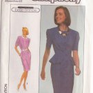 SIMPLICITY PATTERN 9090 SIZES 8, 10, 12 MISSES' DRESS IN TWO VARIATIONS UNCUT