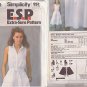 SIMPLICITY PATTERN 8972 SIZES 8-10-12 MISSES’ DRESS AND SASH