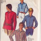 SIMPLICITY PATTERN 8950 MEN'S SHIRT IN 3 VARIATIONS SIZE 42