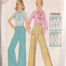 SIMPLICITY PATTERN 6108 SZ 14 MISSES' PROPORTIONED STRAIGHT LEG & WIDE LEG PANTS