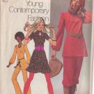 SIMPLICITY PATTERN 9555 SIZE 14 MISSES' PANTS, KNICKERS, TUNIC, MINI SKIRT