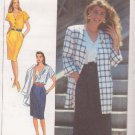 SIMPLICITY 9511 PATTERN MISSES' DRESS, UNLINED JACKET SIZES 6-14 UNCUT
