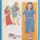 SIMPLICITY 9486 PATTERN DATED 1980 GIRL'S PULLOVER SWEATSHIRT DRESS SZ 7/8/10