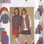 SIMPLICITY 7361 PATTERN SIZE 12 & 14 CHILD'S SHIRT, VEST, SKIRT, PANTS, SHORTS