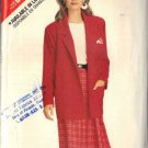 BUTTERICK PATTERN 6059 SIZES 12-14-16 DATED 1988, MISSES' JACKET, SKIRT UNCUT