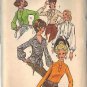 BUTTERICK PATTERN 5871 SIZES 12 MISSES' BLOUSES IN FIVE VARATIONS UNCUT