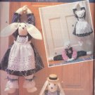 BUTTERICK PATTERN 5825 DATED 1991, BUNNY & BEAR DRAFT STOPPERS 30" TALL UNCUT