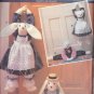 BUTTERICK PATTERN 5825 DATED 1991, BUNNY & BEAR DRAFT STOPPERS 30" TALL UNCUT