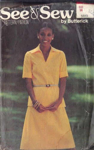 BUTTERICK PATTERN 5813 SZ 14 MISSES' TOP AND SKIRT UNCUT