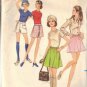 BUTTERICK PATTERN 5748 SIZE 25 1/2" WAIST MISSES' MINI SKIRT OR PANTSKIRT