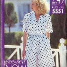 BUTTERICK PATTERN 5551 SIZES XS-SM, MD, LG, XL MISSES' SHIRT AND SHORTS