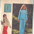 BUTTERICK PATTERN 4190 SIZE 7 GIRLS' TOP AND PANTS UNCUT