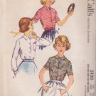 McCALL'S VINTAGE PATTERN 5120 SIZE 12S GIRLS' BLOUSES IN 3 VARIATIONS UNCUT