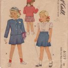 McCALL'S VINTAGE 1945 PATTERN 6139 SIZE 8 GIRLS' 2 PIECE SUIT, BLOUSE McCALL'S VINTAGE 1945 PATTERN 6139 SIZE 8 GIRLS' 2 PIECE SUIT, BLOUSE