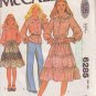 McCALL'S PATTERN 6285 SIZE 7 GIRLS' BLOUSE AND WRAP SKIRT