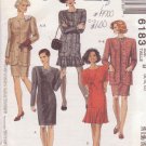 McCALL'S PATTERN 6183 SIZES 8/10/12 MISSES' JACKET & DRESSES IN 4 VARIATIONS