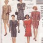 McCALL'S PATTERN 6183 SIZES 8/10/12 MISSES' JACKET & DRESSES IN 4 VARIATIONS