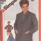 SIMPLICITY VINTAGE PATTERN 5664 SZ 10 MISSES' UNLINED JACKET 3 VARIATIONS UNCUT