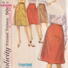 SIMPLICITY VINTAGE PATTERN 5624 WAIST 24 MISSES' SKIRT IN PROPORTIONED SIZE
