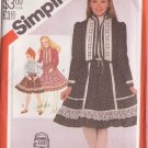 SIMPLICITY PATTERN 5625 SIZE 7 UNCUT GIRL'S GUNNE SAX SKIRT, BLOUSE, JACKET