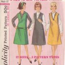SIMPLICITY VINTAGE PATTERN 5649 SZ 12T TEEN JUMPER IN 3 VARIATIONS