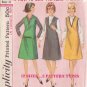 SIMPLICITY VINTAGE PATTERN 5649 SZ 12T TEEN JUMPER IN 3 VARIATIONS