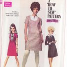 SIMPLICITY PATTERN 7736 SZ 9/10 YNG JR/TEEN DRESS, COLLAR, CUFFS 3 STYLES UNCUT