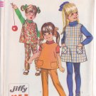 SIMPLICITY VINTAGE PATTERN 7833 SIZE 3 GIRL’S JUMPER, TOP, PANTS UNCUT