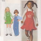 SIMPLICITY 7857 SIZE 5 PATTERN CHILD'S JUMPER AND OVERALLS UNCUT