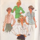 SIMPLICITY VINTAGE PATTERN 7896 SIZE 12 MISSES' BLOUSES IN 3 VARIATIONS UNCUT