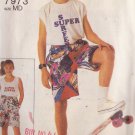 SIMPLICITY PATTERN 7973 MEDIUM 23-24 1/2 WAIST CHILD'S SURFER SHORTS SIMPLICITY PATTERN 7973 MEDIUM 23-24 1/2 WAIST CHILD'S SURFER SHORTS