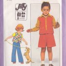 SIMPLICITY VINTAGE PATTERN 8217 SIZE 5 CHILD'S VEST, GAUCHOS AND PANTS UNCUT