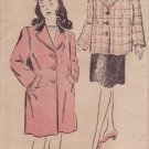 NEW YORK UNPRINTED VINTAGE PATTERN 717 40'S SIZE 10 GIRL'S COAT 2 LENGTHS