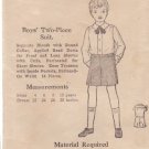 NEW YORK UNPRINTED VINTAGE PATTERN 8344 30'S BOY'S 2-PIECE SUIT SIZE 6