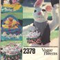 VOGUE 2378 BUNNIES,GOOSE,EGGS,BASKETS,CHICKS,HORSE,PIG,SHEEP CRAFT PATTERN UNCUT