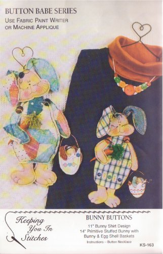 BUNNY BUTTONS FROM BUTTON BABE SERIES UNCUT