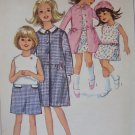 SIMPLICITY 1965 PTRN 6333 SIZE 10 CHILD'S A-LINE DRESS, LINED COAT, HAT UNCUT