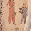 SIMPLICITY UNPRINTED VINTAGE 40'S PATTERN 4545 SIZE 4 CHILD'S 1 PIECE PAJAMAS