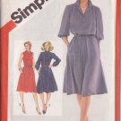SIMPLICITY 1981 VINTAGE 5242 SIZE 10 MISSES PULLOVER SHIRT DRESS