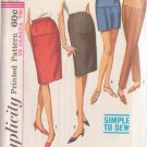 SIMPLICITY VTG 1965 PTRN 6061 SZ 24 MISSES' MATERNITY SKIRT SLACKS SHORTS UNCUT