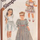 SIMPLICITY VINTAGE 1983 PATTERN 6062 SIZE 5 GIRL'S PULLOVER DRESS 2 LENGTHS SIMPLICITY VINTAGE 1983 PATTERN 6062 SIZE 5 GIRL'S PULLOVER DRESS 2 LENGTHS