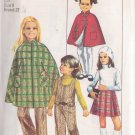 SIMPLICITY PATTERN 8424 SIZE 8 FOR GIRL’S PANTJUMPER, CAPE, WRAP SKIRT UNCUT