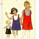 SIMPLICITY VINTAGE 1965 PATTERN 6288 SIZE 10 GIRLS' JUMPER & BLOUSE SIMPLICITY VINTAGE 1965 PATTERN 6288 SIZE 10 GIRLS' JUMPER & BLOUSE