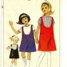 SIMPLICITY VINTAGE 1965 PATTERN 6288 SIZE 12 GIRLS' JUMPER & BLOUSE