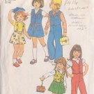 SIMPLICITY PATTERN 7321 SIZE 4 CHILD VEST, SKIRT, PANTS, DETACHABLE SUSPENDERS