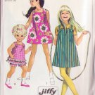 SIMPLICITY PATTERN 7709 SIZE 4 CHILD'S DRESS OR JUMPER TOP SHORTS UNCUT